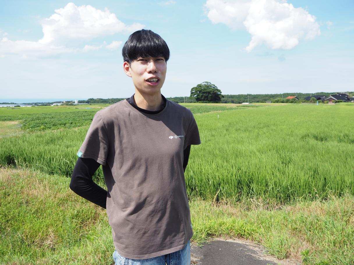水稲栽培経験ゼロで臨んだリゾケアXL。「代かき等の作業が省力できてラク」と馬田さん